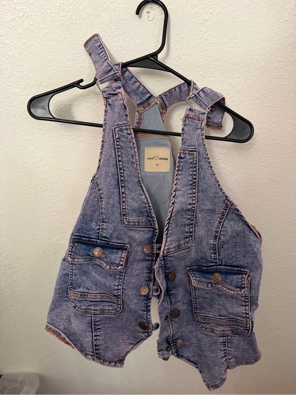 Denim One-Piece Vest